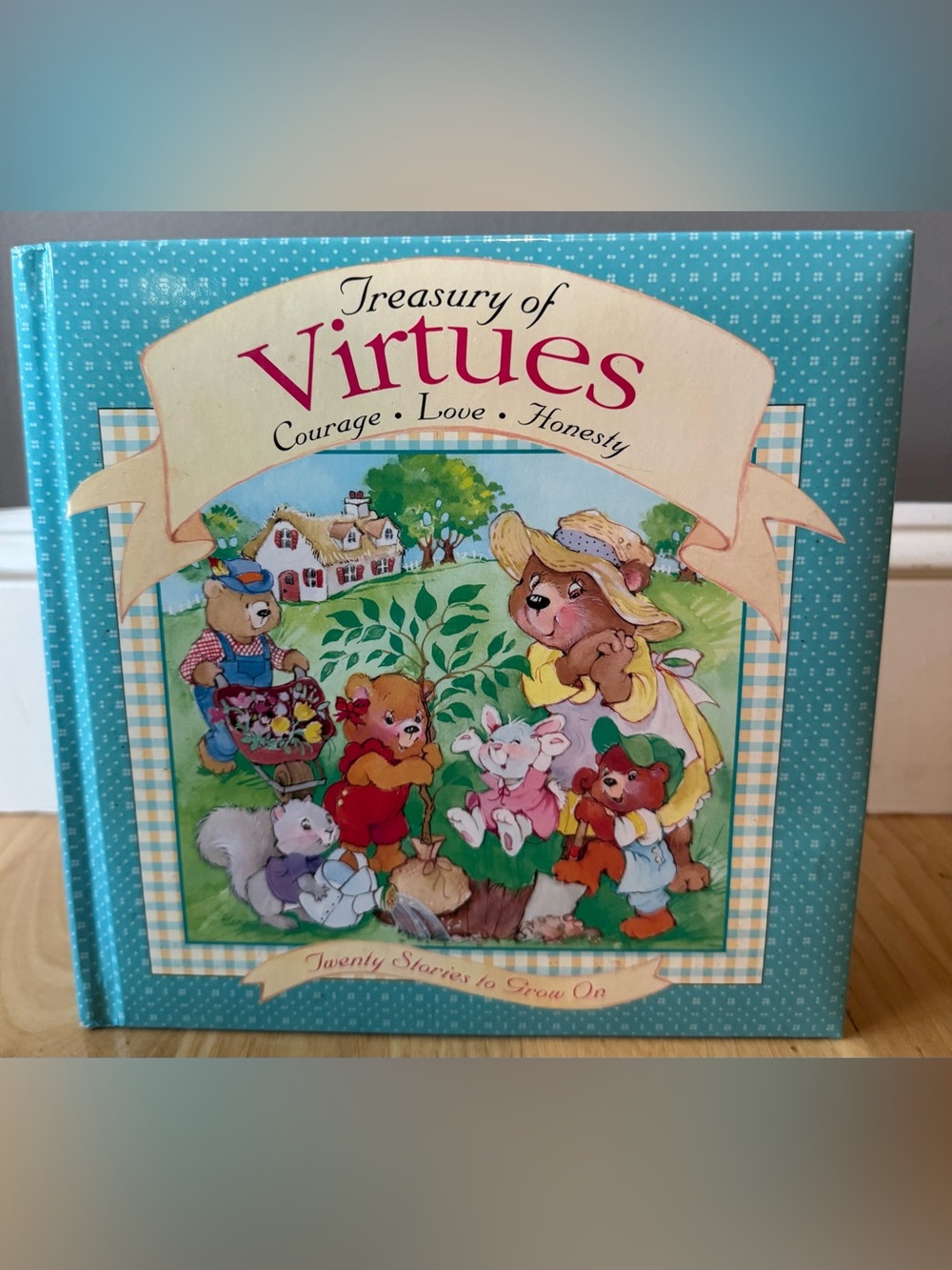 Vintage 1996 Treasury of Virtues Courage Love Honesty Kids Hardcover
